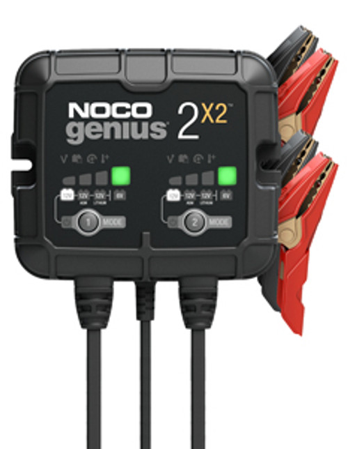 NOCO Battery Company - ACH GENIUS2X2 4A 2-Bank Charger Front View