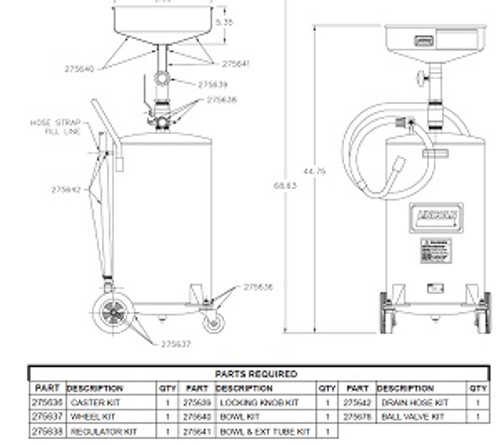 LINCOLN Industrial Corp. - ACH 275642 Drain Hose Kit For LN3601