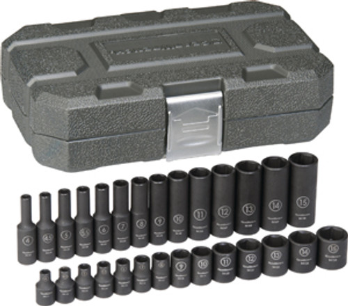GEARWRENCH - ACH 84901 28 Pc 1/4in Metric Impact Automotive Socket Set