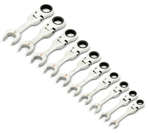 GEARWRENCH - ACH 86870 10-Piece Stubby Flex Ratcheting Wrench Set