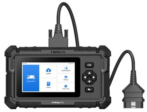 TOPDON USA - ACH ADMOTO 5 Inch Motorcycle Battery Diagnostic Tool