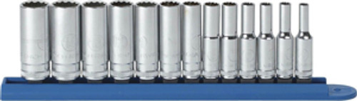 GEARWRENCH - ACH 80308 13Pc 1/4 Dr 12Pt Deep Metric Socket Set