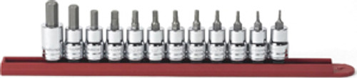 Gearwrench 80581 12 Pc 3/8 Drive Hex Bit Socket Set For Automotive Shop Tools
