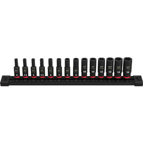 Milwaukee Electric Tool - Ach 49-66-7003 14-Piece Metric Shockwave Impact Socket Set Main Image