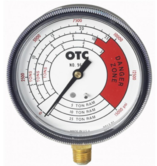 OTC ROBINAIR BOSCH - ACH 9652 Pressure Gauge 0-25 Ton For Shop Press