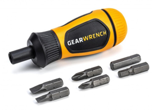 Gearwrench - ACH 80061R Stubby Ratcheting Multi-Bit Driver
