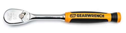 GEARWRENCH - ACH 81007T 1/4 Inch 90-Tooth Cushion Grip Ratchet