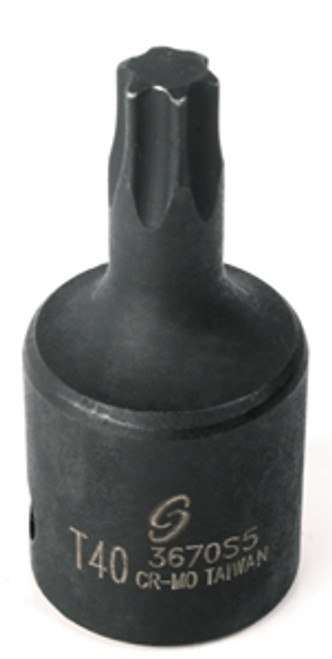 SUNEX TOOL - CC 3670S5 3/8 Dr T40 Inverted Torx