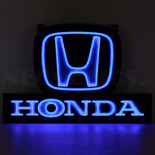 Neonetics 25HLOGO Honda Blue H Logo Led Flex-Neon Sign In Steel Can