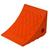 AME 15355 Wheel Chock, Orange Urethane, 17.32" x 14.57" x 14.57"