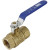 Rapid Air K35100 1" Npt Ball Valve, Brass, Female X Female