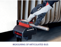 measuring of articulated bus