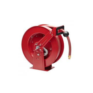 Reelcraft 1 in. x 50 ft. Spring Retractable Hose Reel with Hose Steel - D84050 OLP