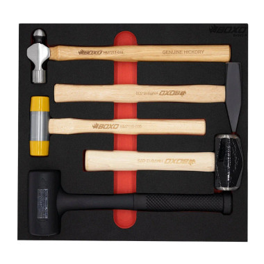 Boxo BX502-R 5-Piece Hammer Set | JMC