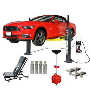 MaxJax M7K 7,000 Lbs Portable Car Lift - Ultimate Package