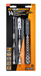 Gearwrench 81391 1/4in Dr 120XP Locking Flex Ratchet Set