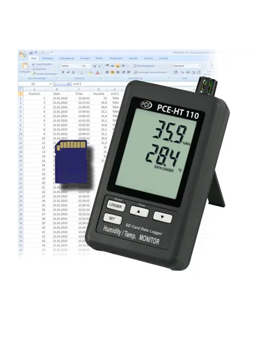 (Not Approved) Temperature and Humidity Data Logger PCE-HT110