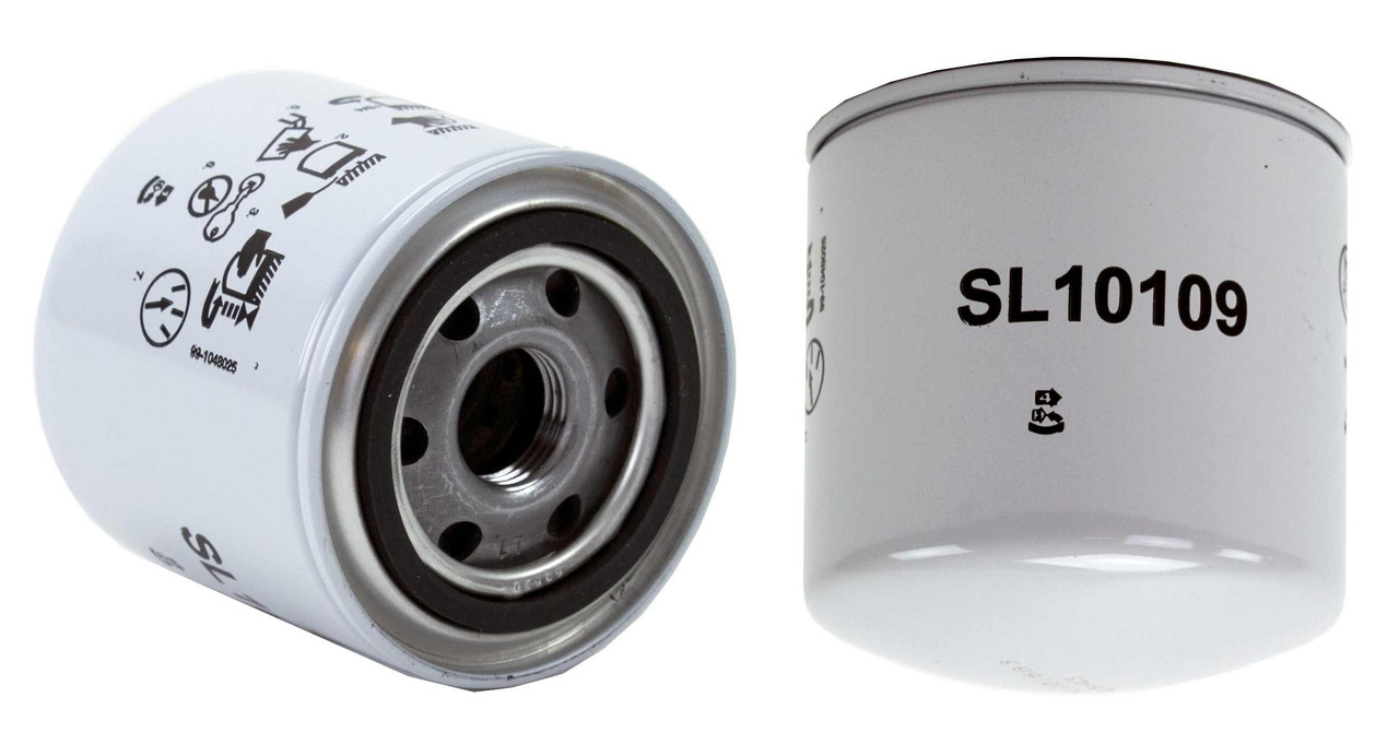 WL10109 WIX Spin-On Lube Filter
Media Material-Cellulose
Height-	3.818
Anti-Drain Back Valve-	Yes
Thread Size-	1-12
Duty Type-	HD
Inner Diameter Top-Closed
Outer Diameter Top-   3.663
Style-	Spin-On Lube Filter
WIX HD Oil Filters provide superior engine protection with high quality, high capacity media for applications such as medium and heavy trucks, farm, construction, mining, and other equipment. WIX filters are recommended for OEM oil and filter change intervals. High strength, corrosion-resistant cans, center tubes, and end caps with superior sealing components ensure a leak resistant, long-lasting, high performing oil filter under all types of operating conditions.