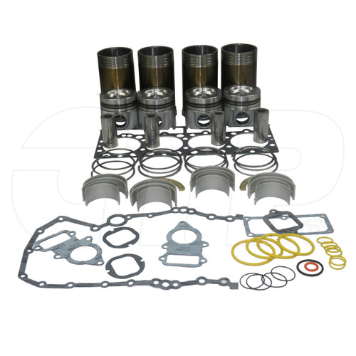 CTP8N3182-IK4, 8N-3182IK4 In-frame Overhaul Kit
For CAT Caterpillar Machine/Engine/Model(s) 3304
*For Engines without Spacer Plate*
In-frame Overhaul Kit for Backhoe Applications -
(Piston#8N3182, 8N-3182)
Engine Arrangement# REQUIRED__________________________
Serial #___________________________
CTP In-frame kits offer quality parts engineered to work together for maximum performance.
All In-frame Kits come complete with:
Liners
Pistons
Piston Rings
Piston Pins
Retainers
Connecting Rod Bearings
Main Bearings
Thrust Plates
Valve Grinding Gasket Kits
Central Gasket Kit
Seal Kits
Features:
• Superior durability to give extended life between overhauls.
• Reduced break in oil consumption for greater economy.
• Incredible savings to keep your engine running profitably.
• In-frame Kits may be built to oversize specifications. Please
ask your sales representative for availability.