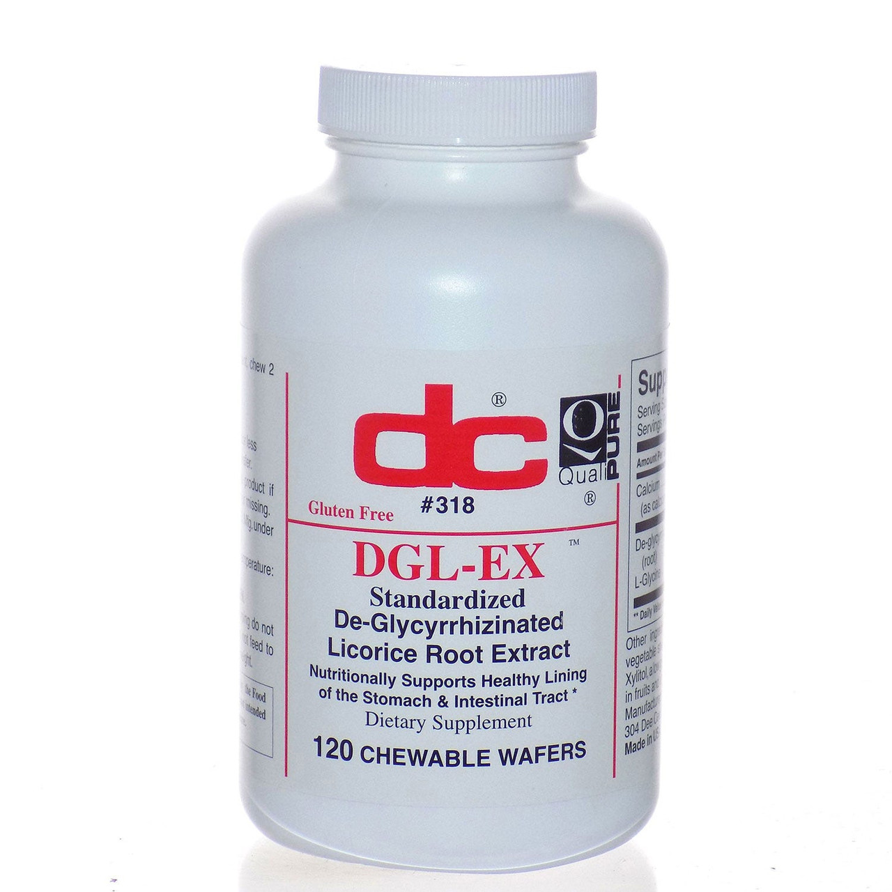 Dee Cee Labs DGL-EX Wafers - De-Glycyrrhizinated Licorice