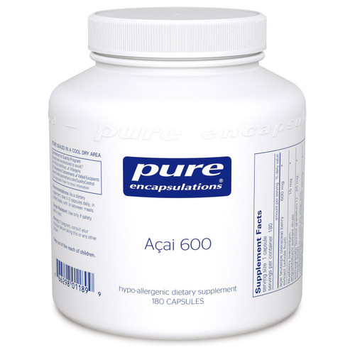 Pure Encapsulations Acai 600 180 Vegetable Capsules Pure Encapsulations Acai 600 180 Vegetable Capsules
