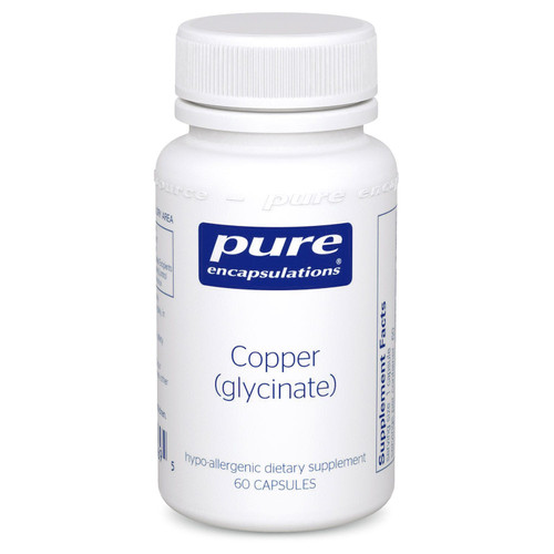 Pure Encapsulations Copper (glycinate) 60 Capsules Pure Encapsulations Copper (glycinate) 60 Capsules