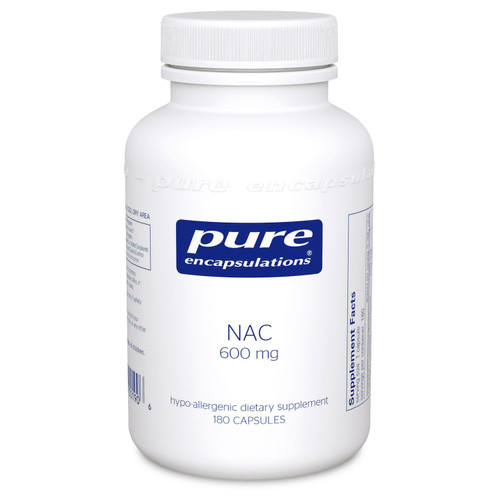 Pure Encapsulations NAC N-Acetyl-L-Cysteine 600 mg 180 Capsules