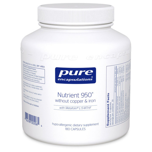 Pure Encapsulations Nutrient 950 without Copper and Iron 180 Capsules Pure Encapsulations Nutrient 950 without Copper and Iron 180 Capsules