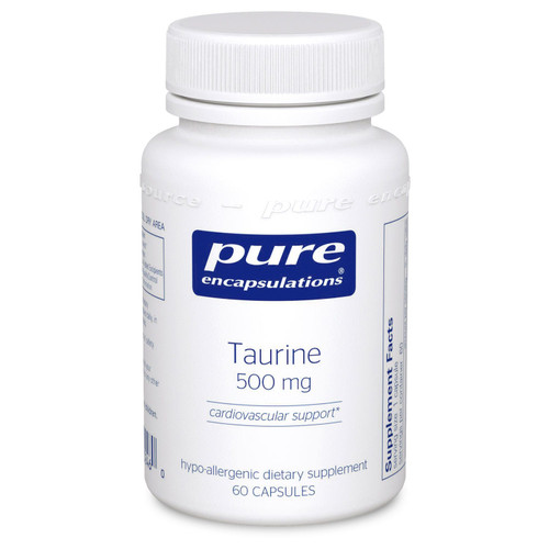 Pure Encapsulations Taurine 500 mg 60 Capsules Pure Encapsulations Taurine 500 mg 60 Capsules