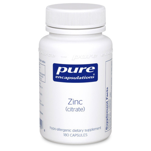 Pure Encapsulations Zinc (citrate) 180 Capsules Pure Encapsulations Zinc (citrate) 180 Capsules