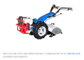 Model 853 is one of BCS's most popular tractors. Shown with 30" Rear-Tine Tiller Attachment, sold separately