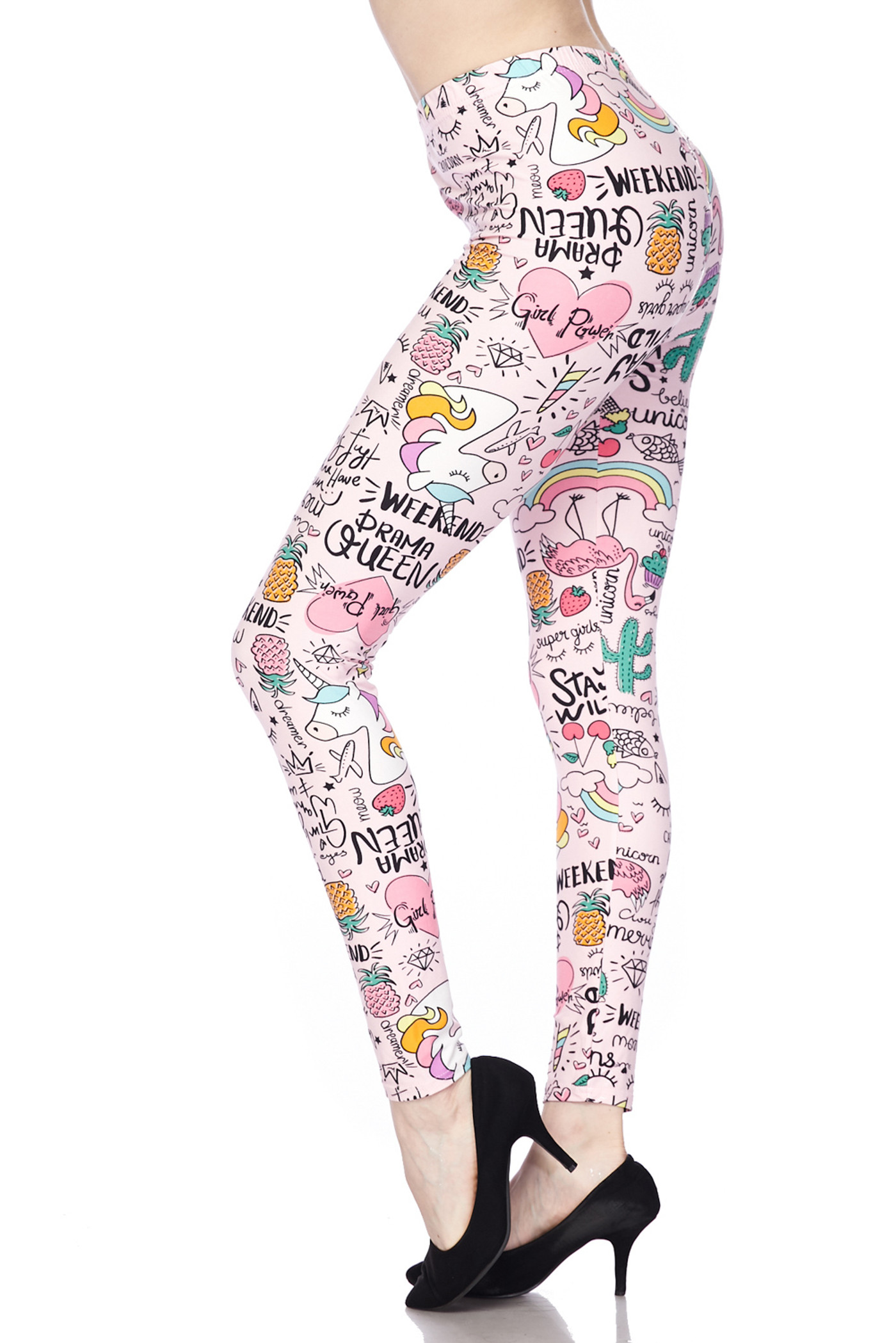 Soft Brushed Weekend Drama Queen Plus Size Leggings