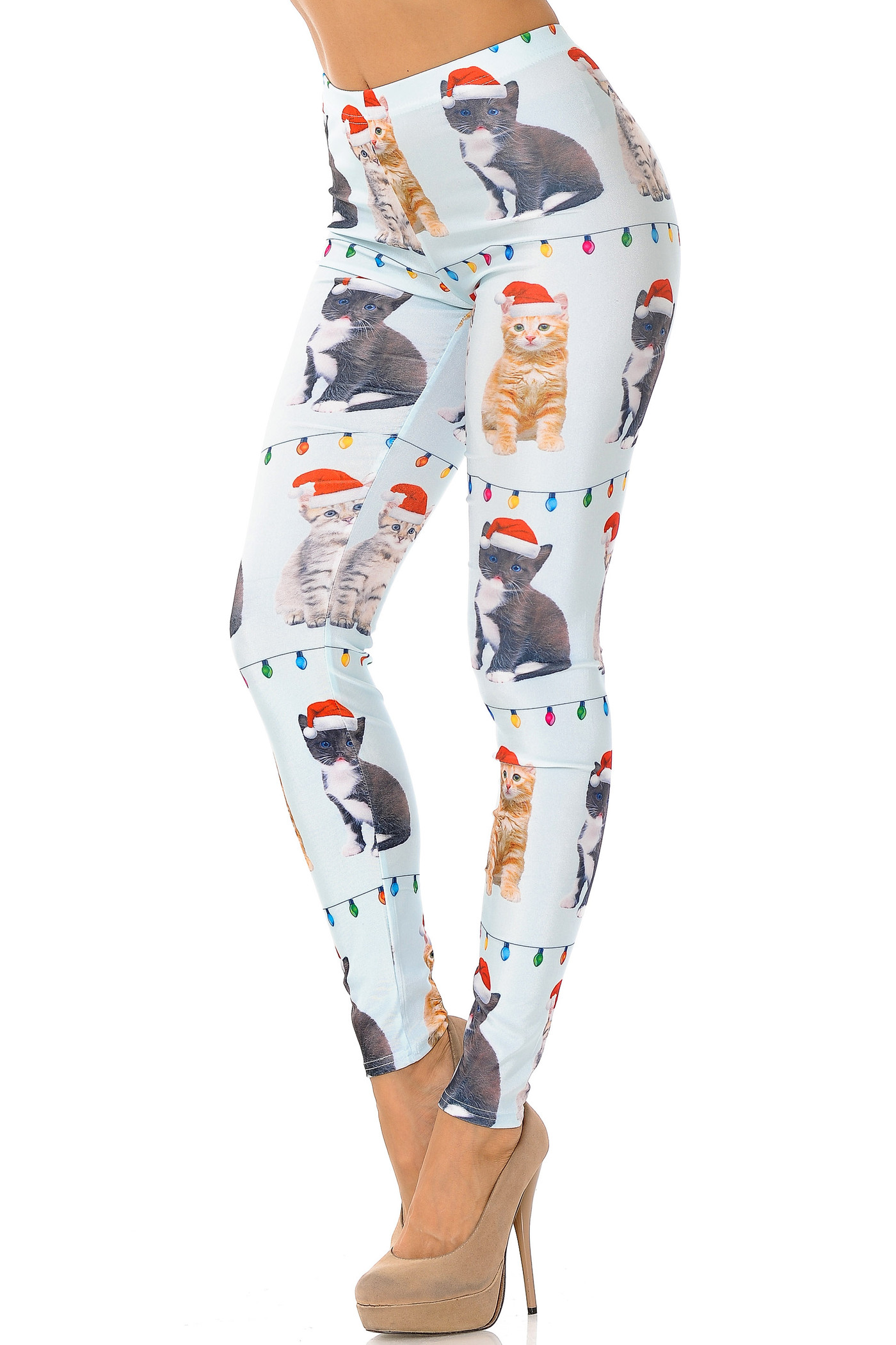 Cats in Hats Christmas Leggings