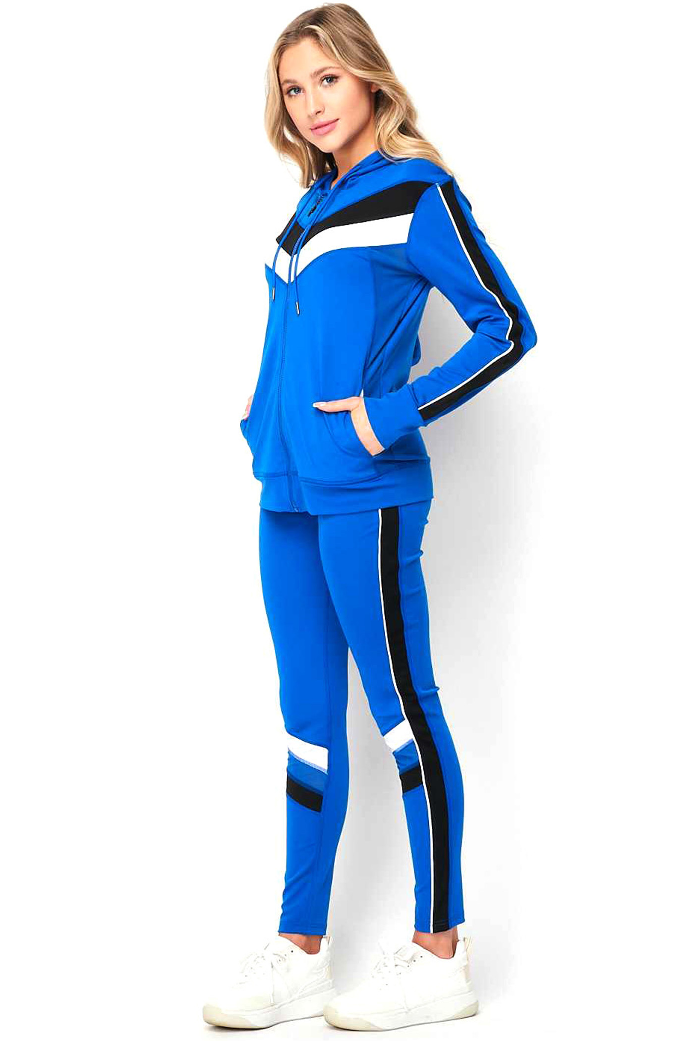 Workout Outfit, Hooded Hoodie, Harem Pants Set, Women Tracksuit