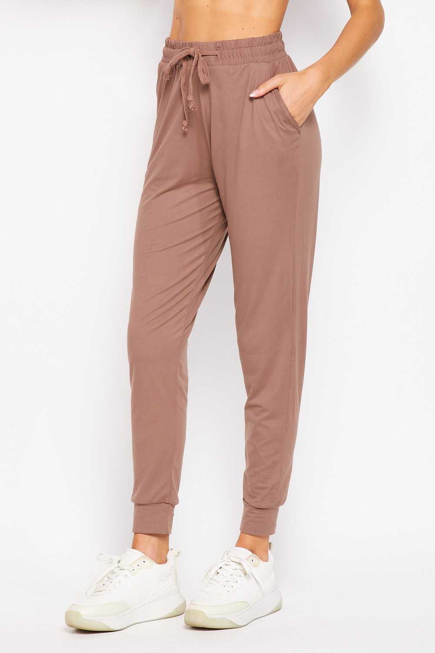 Buttery Smooth Basic Solid Plus Size Joggers - New Mix