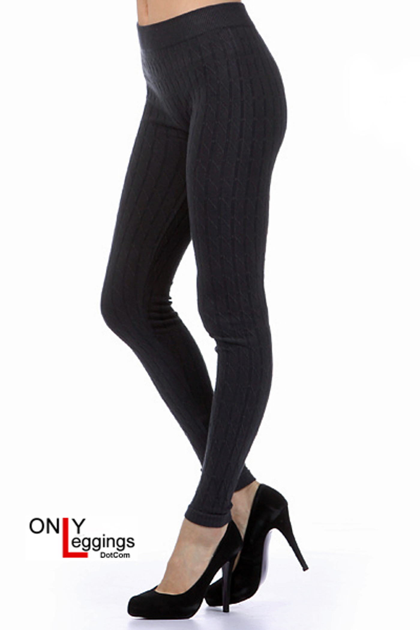 SEAMLESS LEGGINGS WITH RHINESTONES - Black