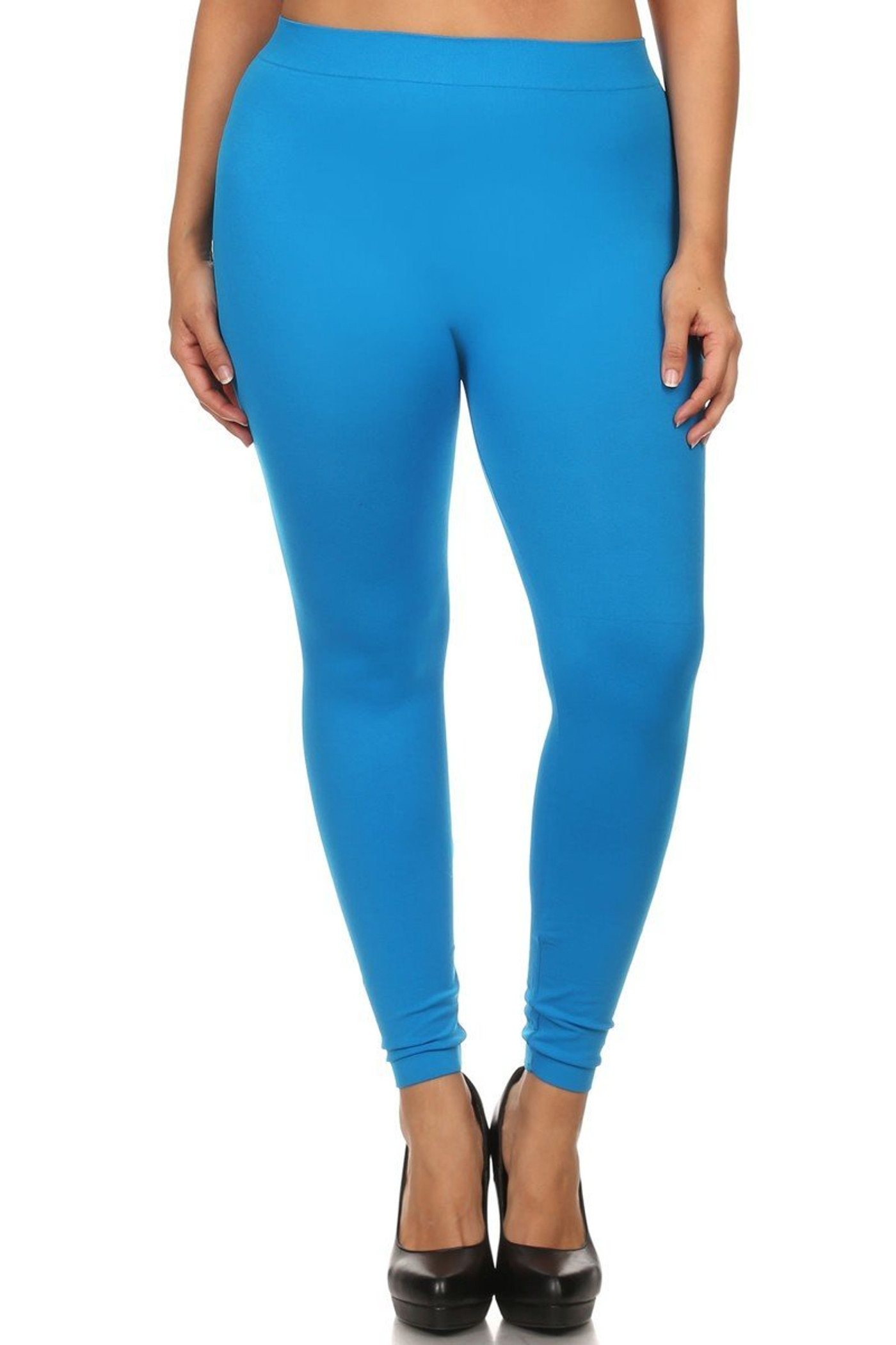 Plus Size Full Length Seamless Leggings | USA Fashion