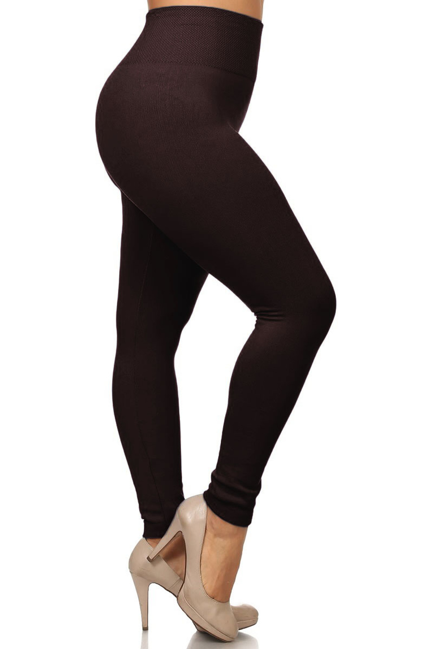 Premium High Waist Fleece Lined Leggings for Women - Regular & Plus Size  (20 Colors)