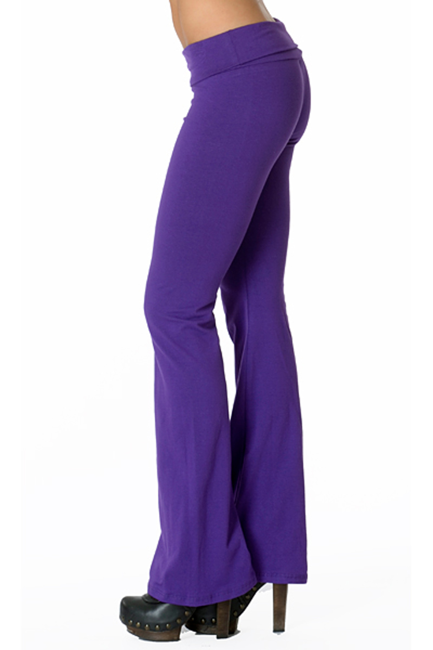 World of Leggings® Made in The USA Cotton Yoga Flare Leggings - Shop 26  Colors