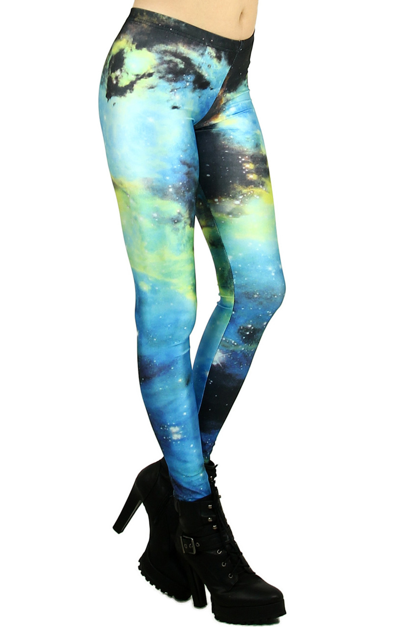 Men's Leggings Light Blue Galaxy Pattern Design Mens Leggings - Etsy