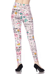 Soft Brushed Weekend Drama Queen Plus Size Leggings