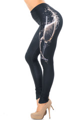 Creamy Soft Pop the Champagne Leggings - USA Fashion™