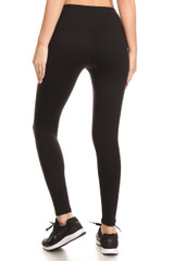 Banded High Waisted Fleece Lined Leggings