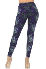Buttery Soft Purple Hypnotic Swirl High Wasited Leggings