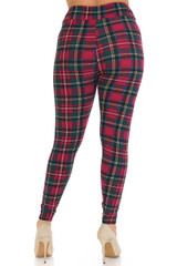 Buttery Smooth Modish Plaid High Waisted Plus Size Leggings