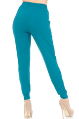 Buttery Smooth Solid Basic Teal Joggers - EEVEE