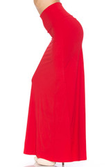 Buttery Smooth Basic Red Maxi Skirt