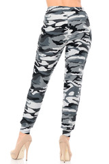 Brushed  Charcoal Camouflage Joggers