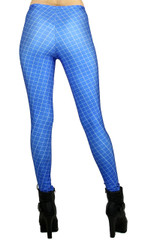 Blue Crisscross Leggings