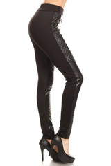 Nemesis Fleece Lined Faux Leather Leggings